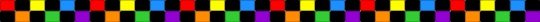 Rainbow Ladder Stitch - black,orange,green,purple,colorful