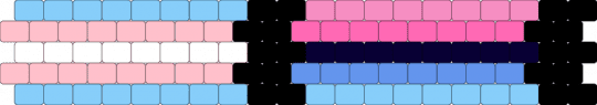 Trans/Omni cuff - light blue,pink,trans,transgender,omni,omnisexual,lgbtq