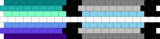 Gay/Demiboy Cuff - light blue,teal,gay,mlm,demiboy