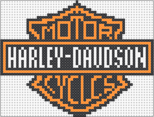Harley Davidson Sign - motorcycles,orange,white