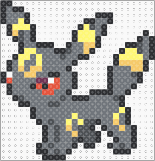 Umbreon gen 8 box sprite - gray,yellow,pokemon,umbreon,eeveelution