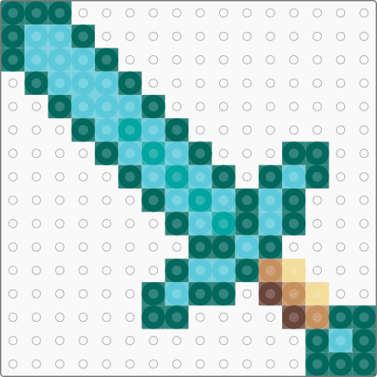 Sword - teal,light blue