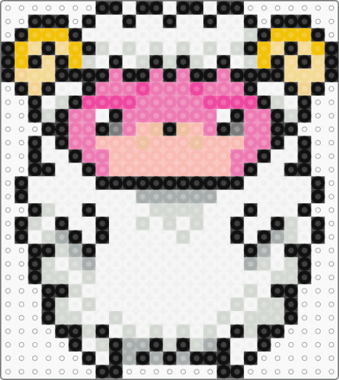 Ram - white,beige,pink