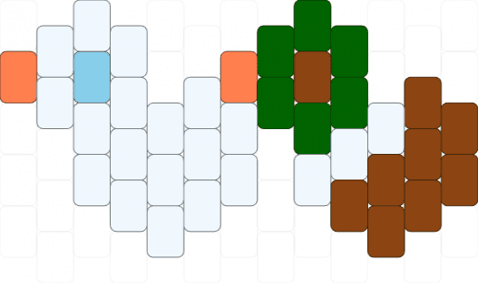Ducks - white,green,red