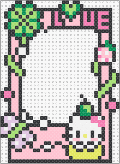 kitty frame - pink