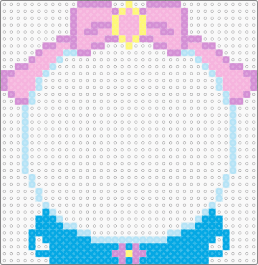 snow globe - pink,light blue
