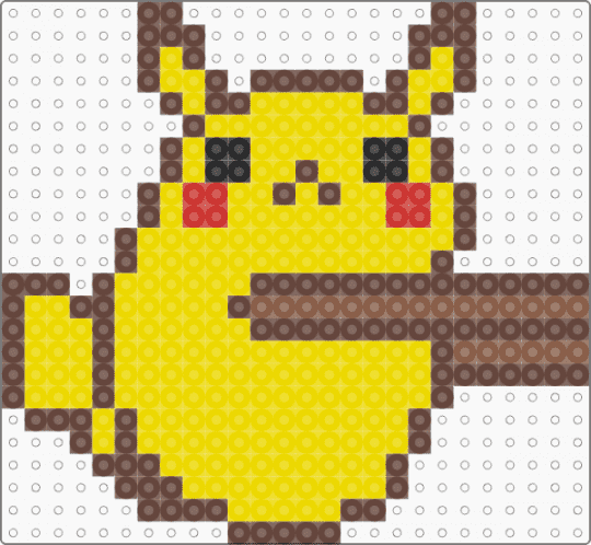 Pika bean - pikachu,pokemon,chopsticks,cute,gaming,video game,brown,yellow