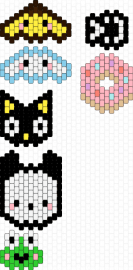random - white,yellow,light blue,colorful,sanrio,face