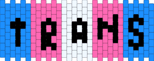 Trans cuff for my trans loves - light blue,pink