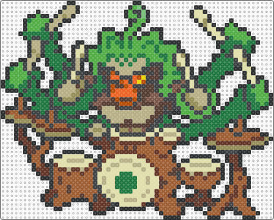Gigantamax Rillaboom (pokemon #0812) - brown, colorful, gigantamax, green, pokemon, rillaboom, video games, yellow