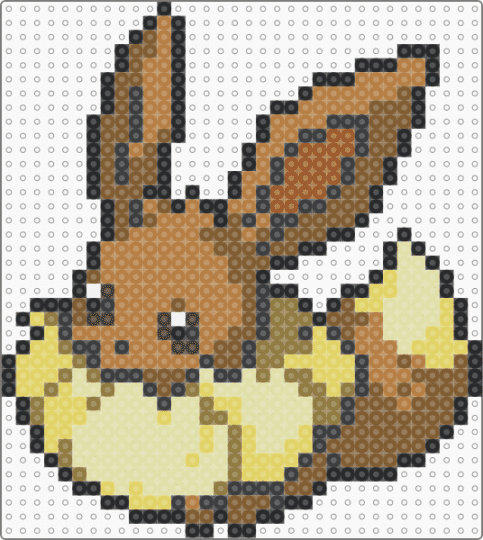 Gigantamax Eevee (pokemon #0133) - yellow,tan,pokemon,video games,eevee,gigantamax,brown