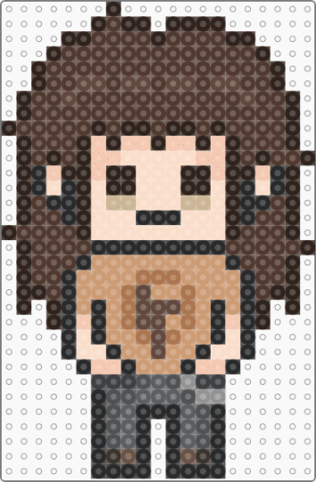 Chibi Larry Johnson - beige, brown, chibi, larry johnson, sally face, video games