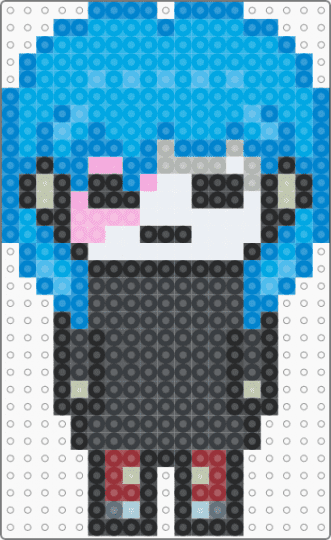 Chibi Sal Fisher - blue, chibi, light blue, sal fisher, sally face, video games