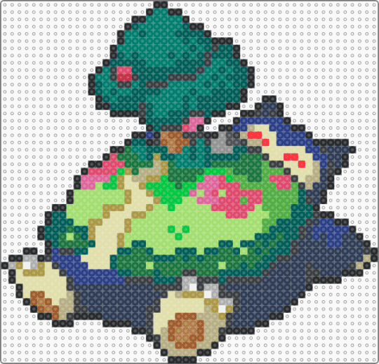 Gigantamax Snorlax (pokemon #0143) - gray,yellow,purple,colorful,video games,pokemon,gigantamax,snorlax,blue,green