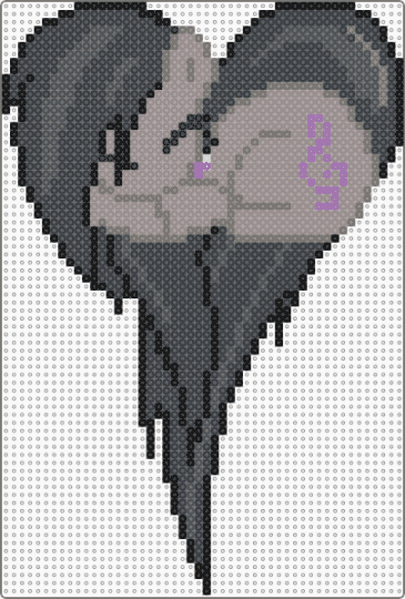 Octavia Heart - black, gray, grey, heart, mlp, my little pony, octavia, tv show