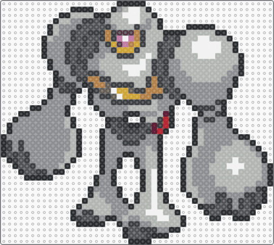 Gigantamax Melmetal (pokemon #0809) - beige, gigantamax, gray, grey, melmetal, pokemon, video games