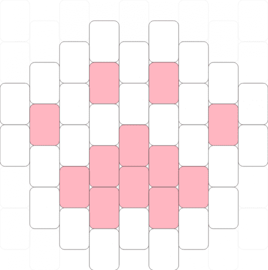 paw print (cat) - white,pink