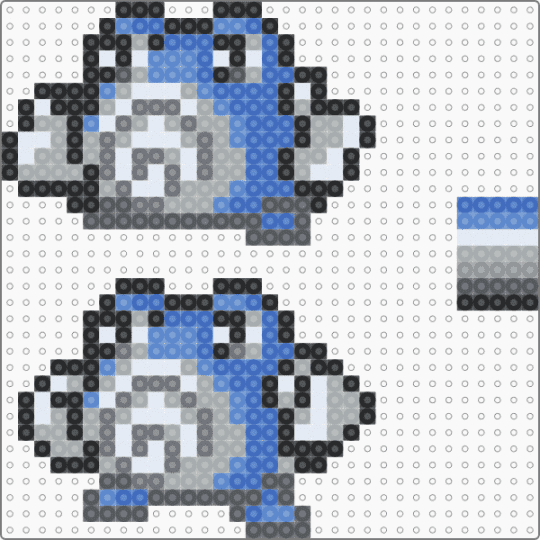 Pokemon- Poliwhirl (Gen 4 Box Sprite) - gray,blue,pokemon,poliwhirl,gen 4