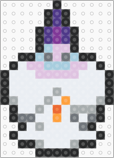 Pokemon- Litwick box sprite - white,gray,pink