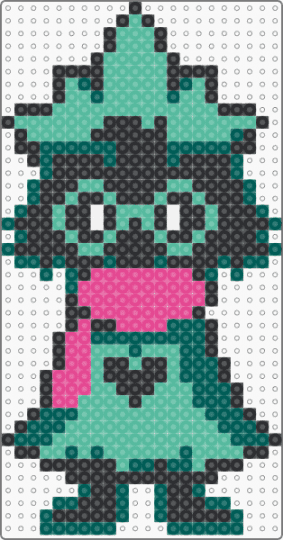 Deltarune- Ralsei W/hat - gray,teal