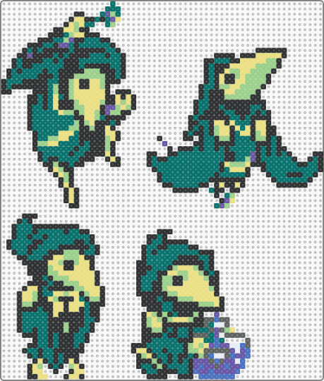 Shovel Knight- Misc Plague Knight - black,teal,yellow,plague knight,shovel knight