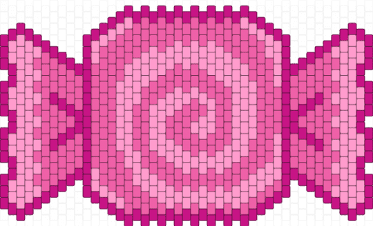 Candy bag panel - pink