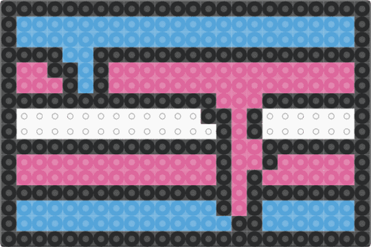 drippy trans flag :3 - light blue,pink