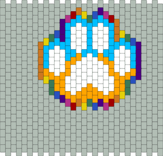 Rainbow paw - beige