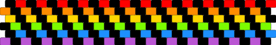 Rainbow - black,orange,green,pink,colorful