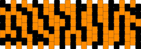 Tiger Stripes - black,orange