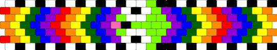 Gir Cuff - yellow,green,purple,gir,invader zim,rainbow