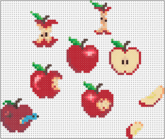Apples WIP - red,beige,apple,apples,fruit