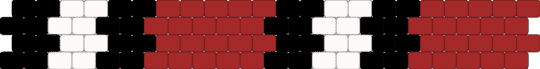 King snake - white,red