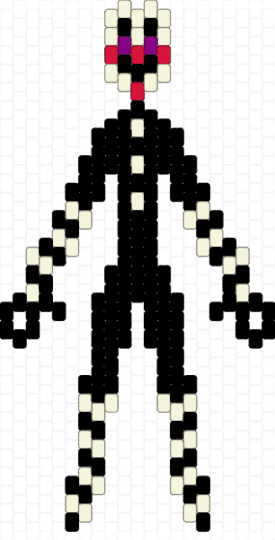 Puppet - black,white,red,pink,fnaf,puppet,marrionette