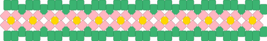 florale pattern with green ourside - pink,green