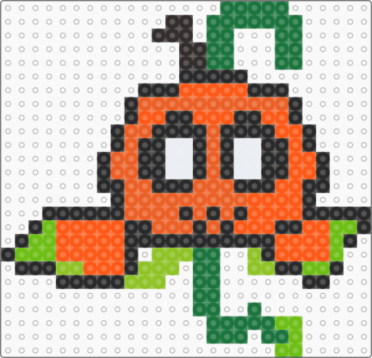 Gourdy ornament - green,orange