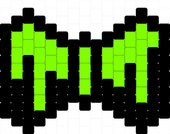 Drippy green bow!! (remix) - black, green