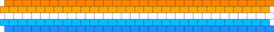 ARO/ACE PRIDE CUFF!!!!!!! - light blue,orange