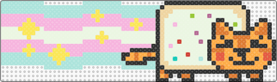 Trans orange Nyan cat!!!!! X3 (remix) - light blue, orange, pink
