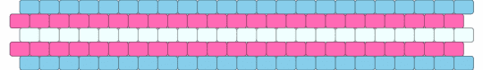 Trans cuff for my fellow fruities - light blue,pink,blue,white,trans