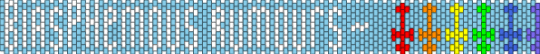 Blashemous Rumours belt (depeche mode) - light blue