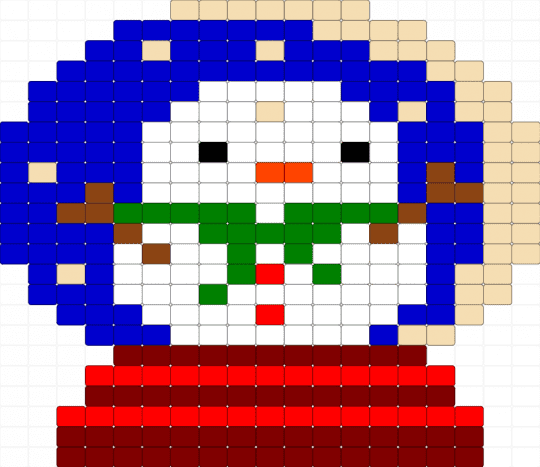 Snowman Globe - brown,purple