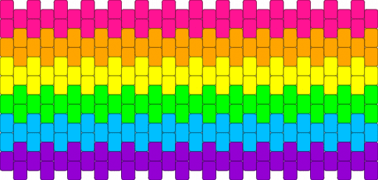 regular rainbow peyote stitch cuff. :3 - orange,green,purple,colorful,rainbow,cuff,peyote