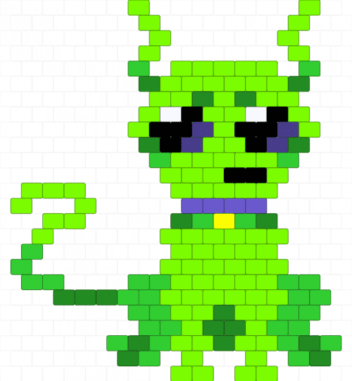 silly random alien thingy.. - green