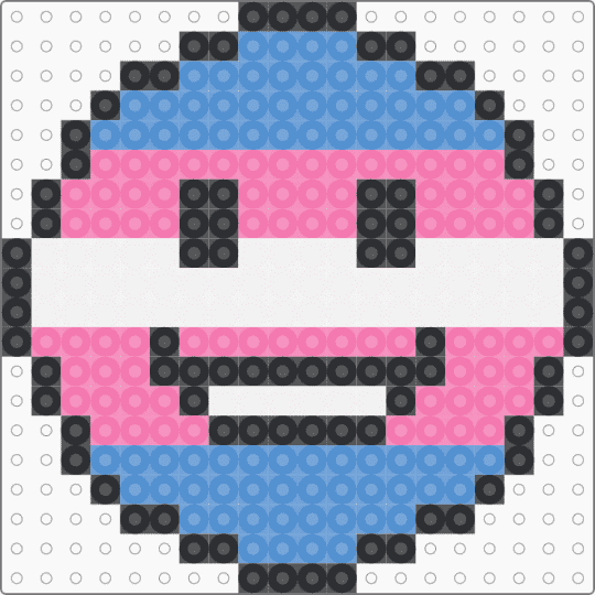 Trans Pride Flag Smile Emoji - emoji, flag, gay, lgbt, light blue, pink, pride, queer, smile, trans