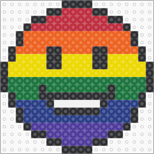 Pride Flag Smile Emoji - emoji, flag, gay, green, lgbt, orange, pride, queer, smile, trans, yellow