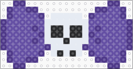 Purple Perler Bow - purple