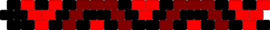 C Red and black 19x3 - red,brown