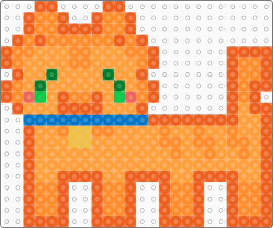 Rusty - Warrior Cats - Bead Pattern - orange,warrior cats,warriors,cat,perler