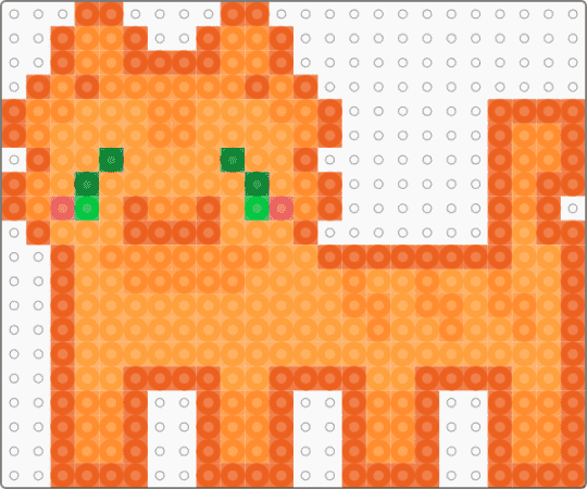 Firepaw / Fireheart / Firestar - Warrior Cats - Bead Pattern - orange,warrior cats,warriors,cat,perler